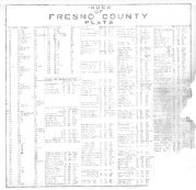 Index, Fresno County 1923
